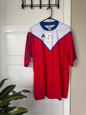 adidas Vintage Cuba Men’s Red, White & Blue Soccer Jersey